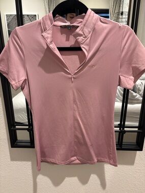 Women's Short sleeve rhinestone riding top